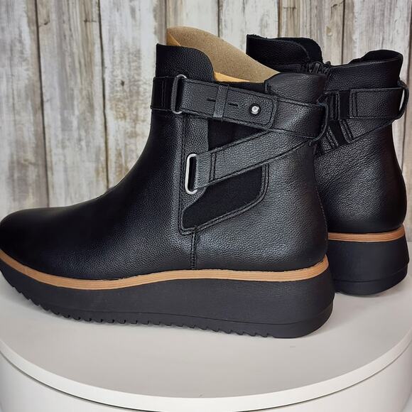 Clarks Women’s Zylah Faye Ankle Boots – Comfort Flatform Leather - Size 8.5 M - Picture 6 of 10